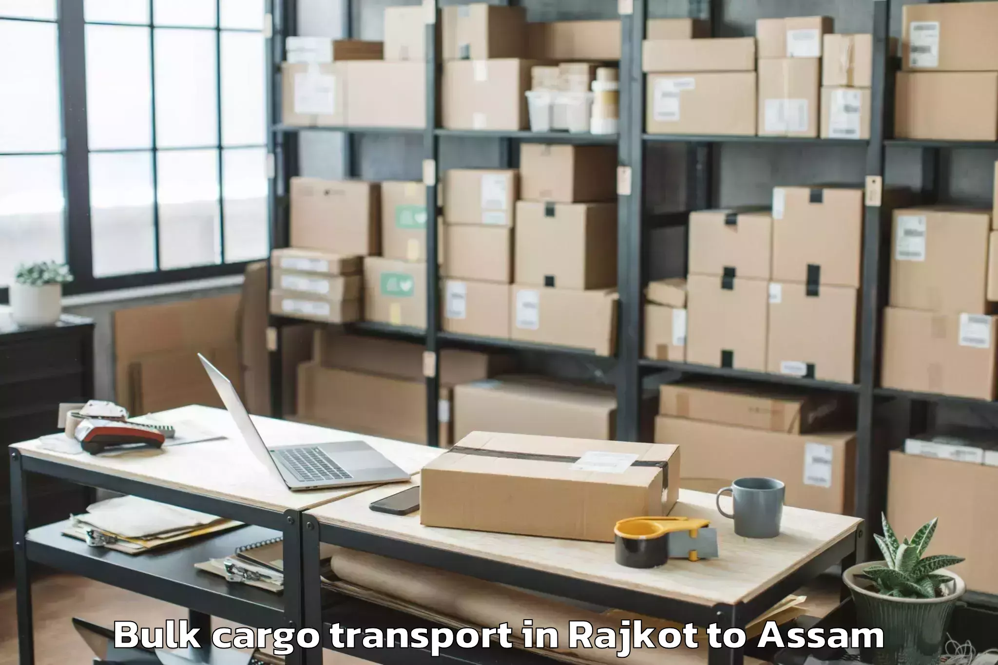 Affordable Rajkot to Nahorkatiya Bulk Cargo Transport